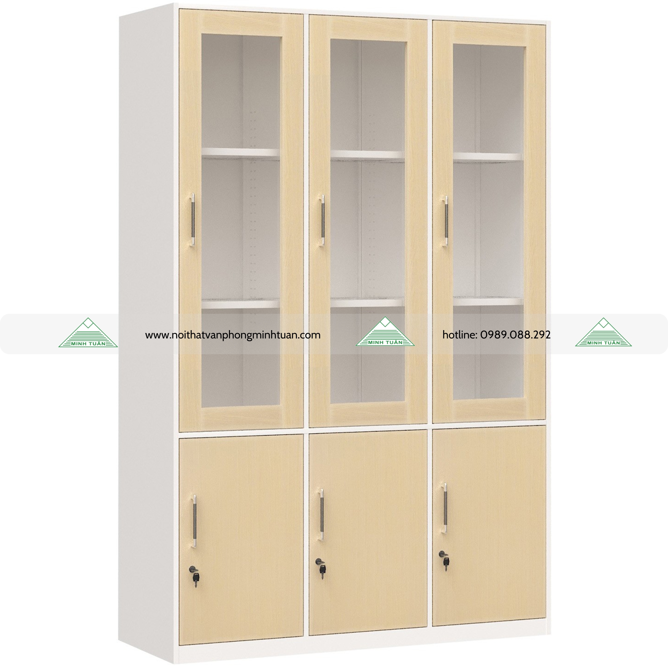 Tủ Sắt Cánh Gỗ TU09K7GM