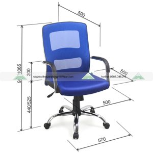 Ghế Xoay Lưới Chân Nhựa GX233-N