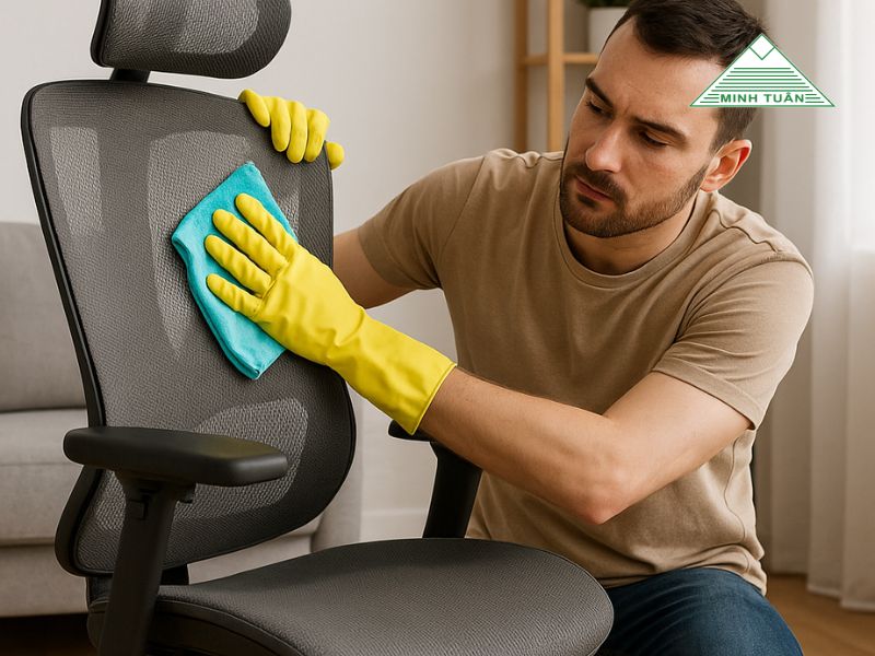 Vệ Sinh Ghế Công Thái Học Tại Nhà Đúng Cách: Hướng Dẫn Chi Tiết Các Bước