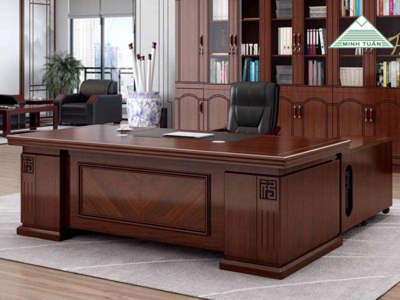 Bàn Giám Đốc Gỗ Tự Nhiên – Đẹp, Bền, Đẳng Cấp