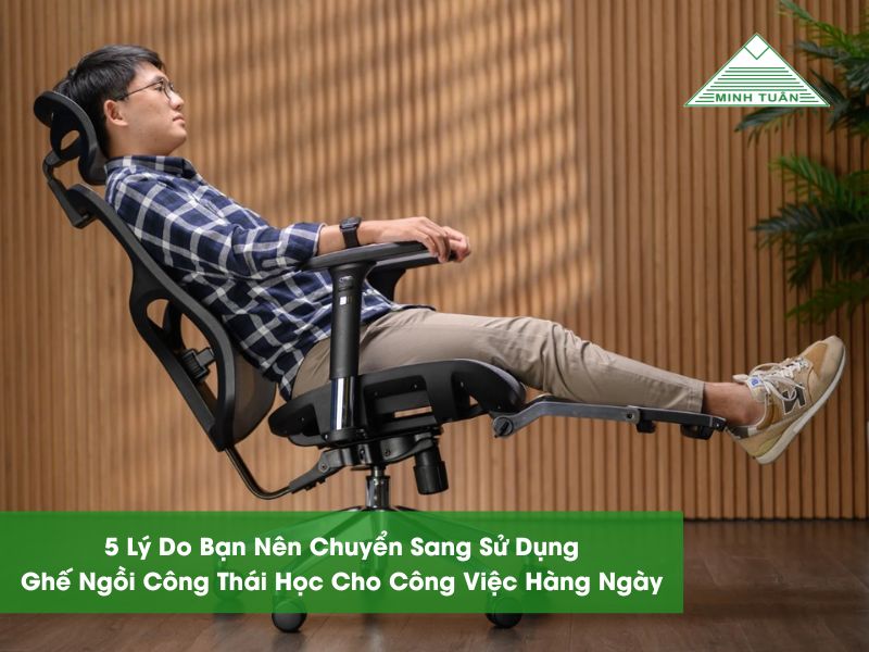 5 Lý Do Bạn Nên Chuyển Sang Sử Dụng Ghế Ngồi Công Thái Học Cho Công Việc Hàng Ngày