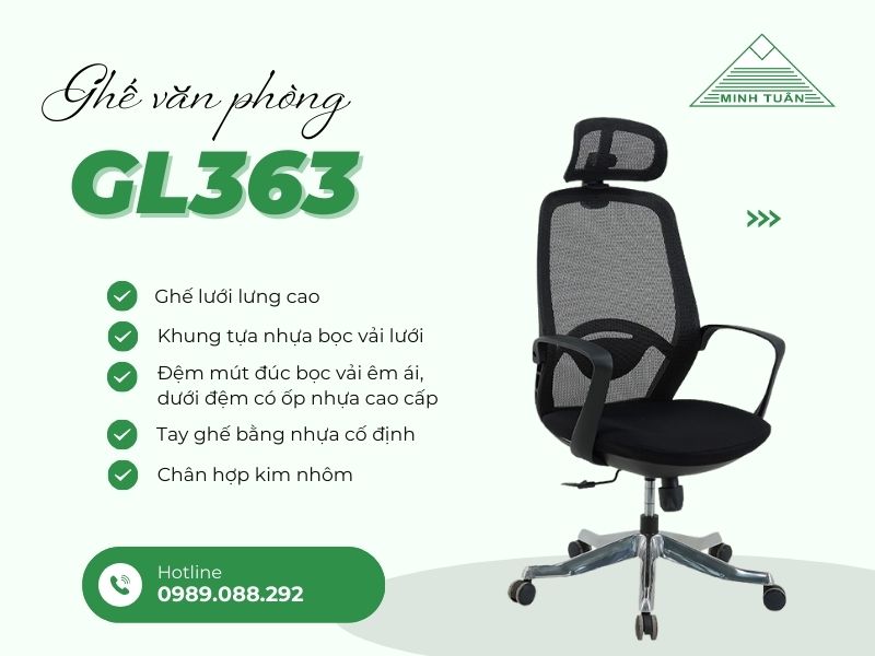 Ghế Văn Phòng GL363 Có Gì Mà Dân Công Sở Đổ Xô Mua?
