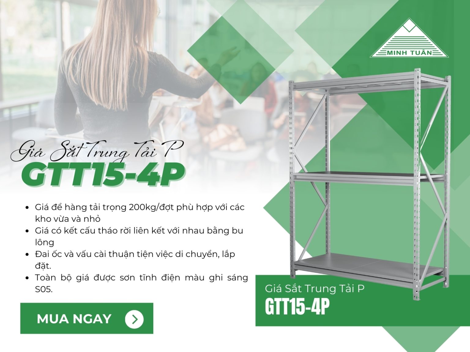 Giá Sắt Trung Tải P GTT15-4P Cập Nhật Mới Nhất 2025 – Đừng Để Bỏ Lỡ!
