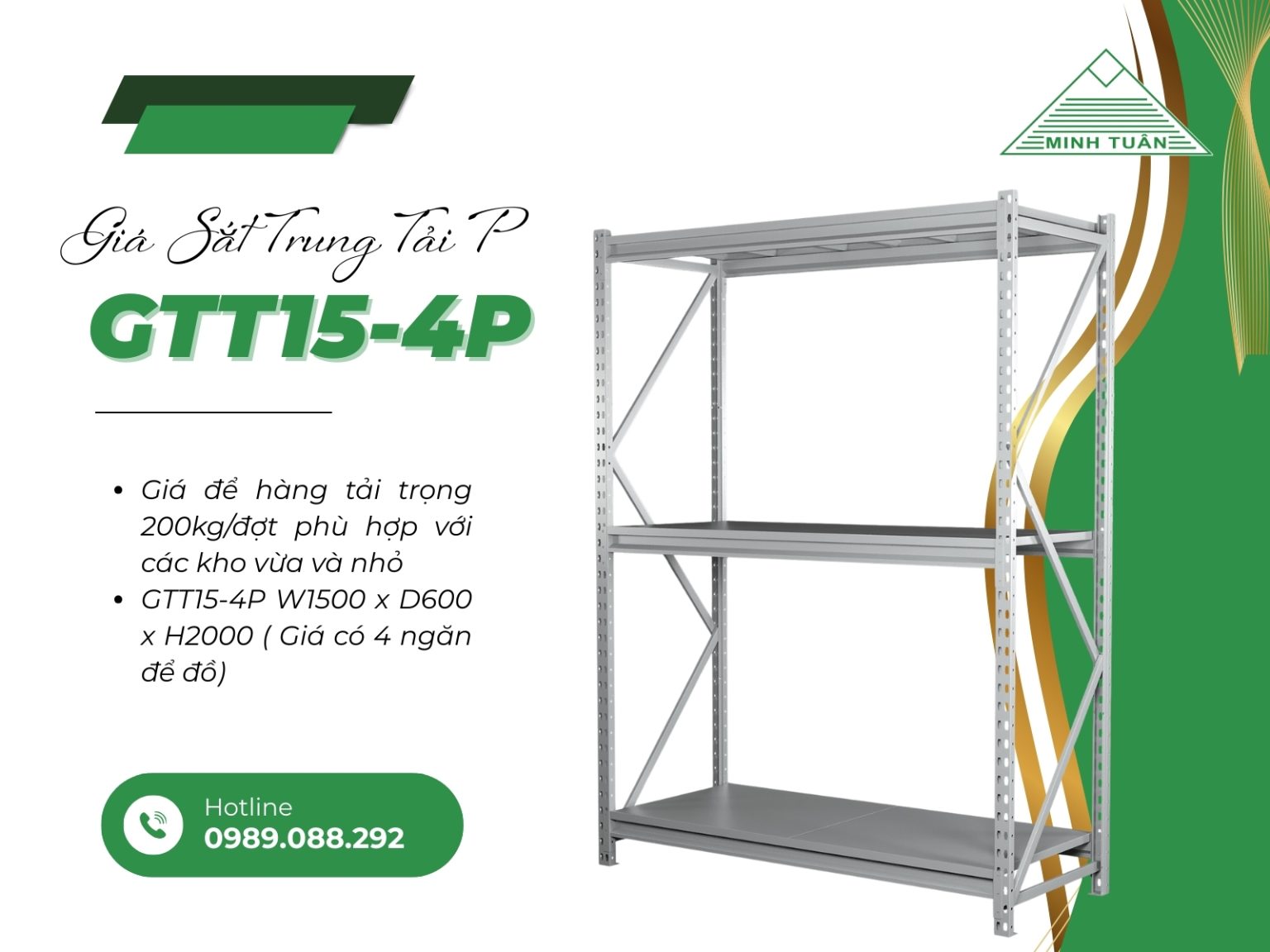 Giá Sắt Trung Tải P GTT15-4P Cập Nhật Mới Nhất 2025 – Đừng Để Bỏ Lỡ!
