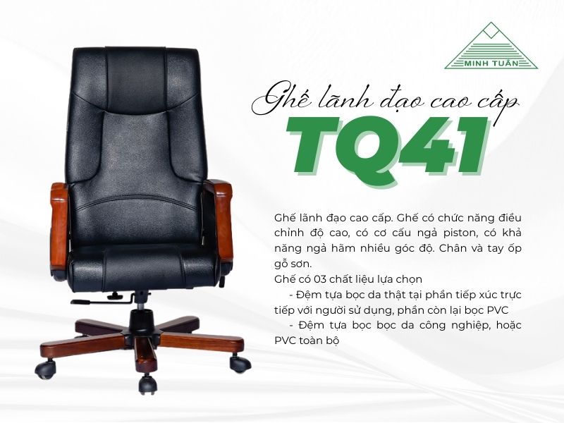 Khám Phá Ghế Lãnh Đạo Cao Cấp TQ41 – Thiết Kế Đẳng Cấp Cho Phòng Giám Đốc