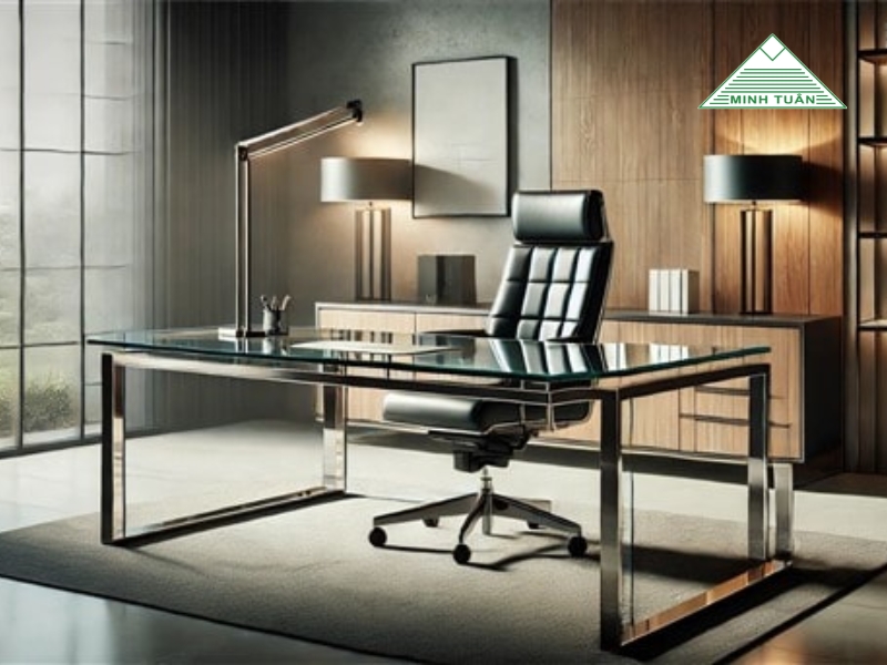 Bàn Lãnh Đạo Mặt Kính Và Giải Pháp Tối Ưu Không Gian Làm Việc