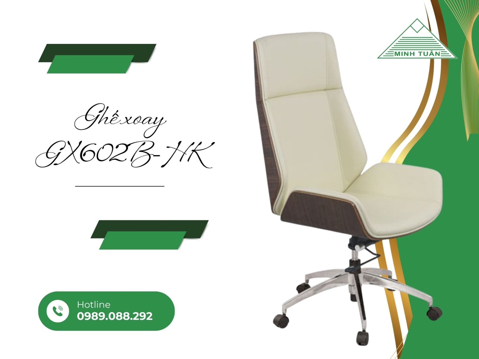 Tìm Hiểu Về Ghế Xoay GX602B-HK: Lý Do Nó Thường Được Chọn Cho Văn Phòng