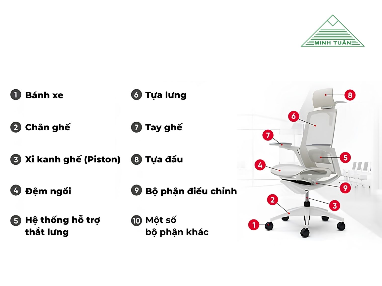 Cách Nhận Biết Kết Cấu Ghế Lưới Chất Lượng Cao Khi Mua Ghế Văn Phòng
