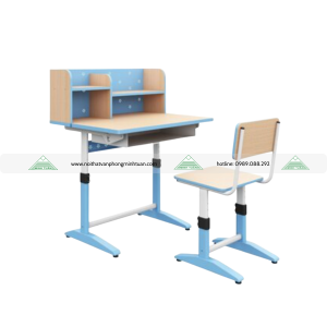 Bàn Học Sinh Gia Đình BHS-14-06 CT Xanh/Hồng
